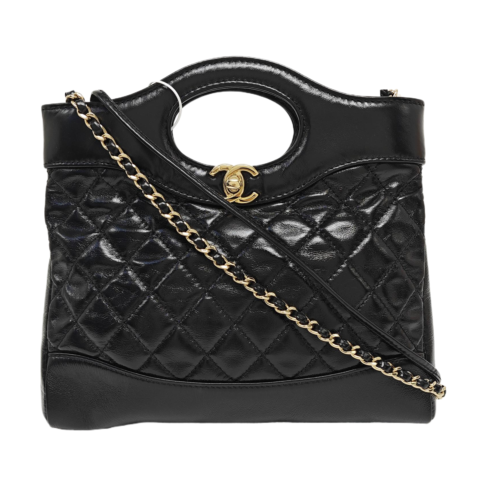 CHANEL 31 Mini Quilted Calfskin Black