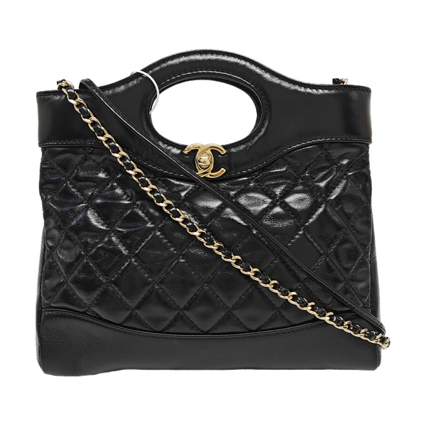 CHANEL 31 Mini Quilted Calfskin Black