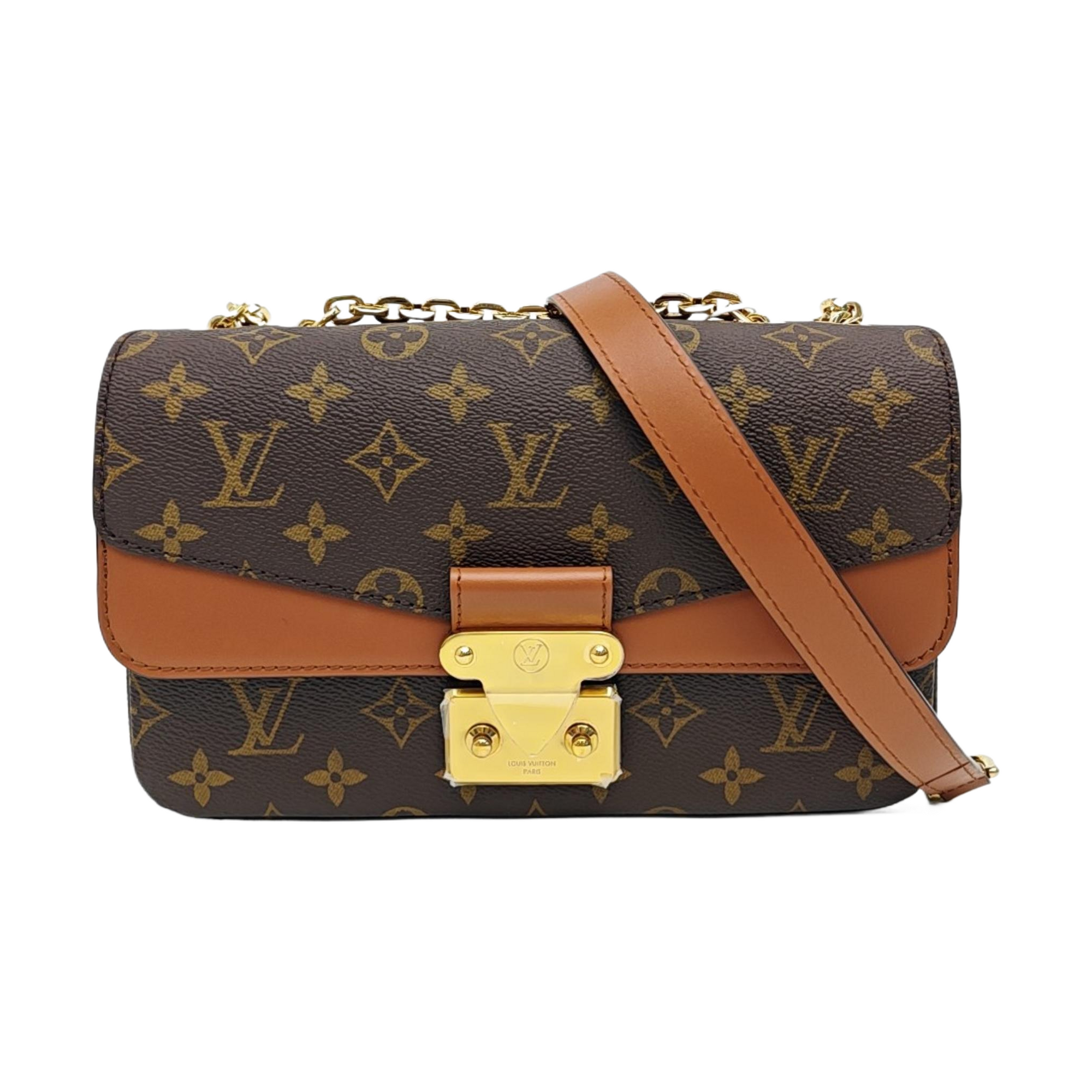 MARCEAU Monogram Coated Canvas Brown