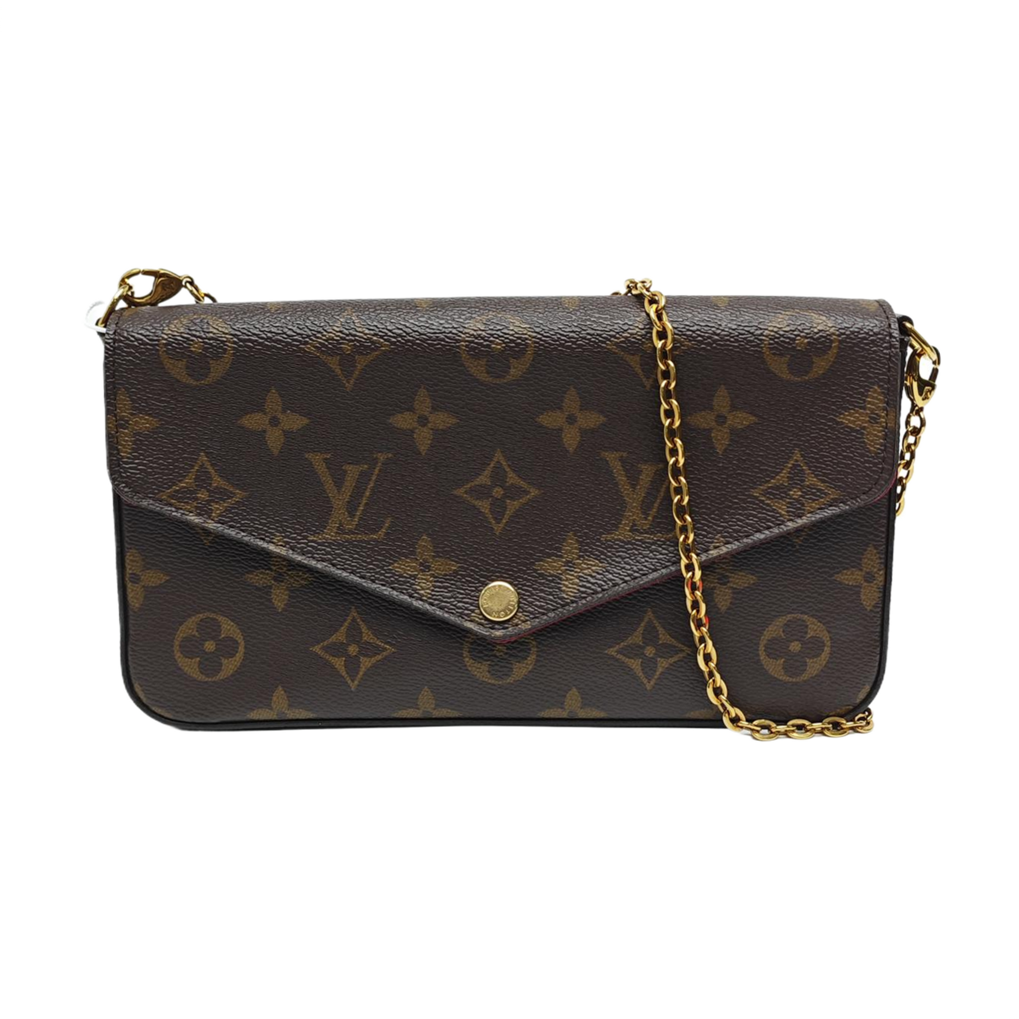 FÉLICIE Monogram Coated Canvas Brown