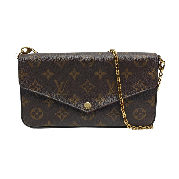 FÉLICIE Monogram Coated Canvas Brown