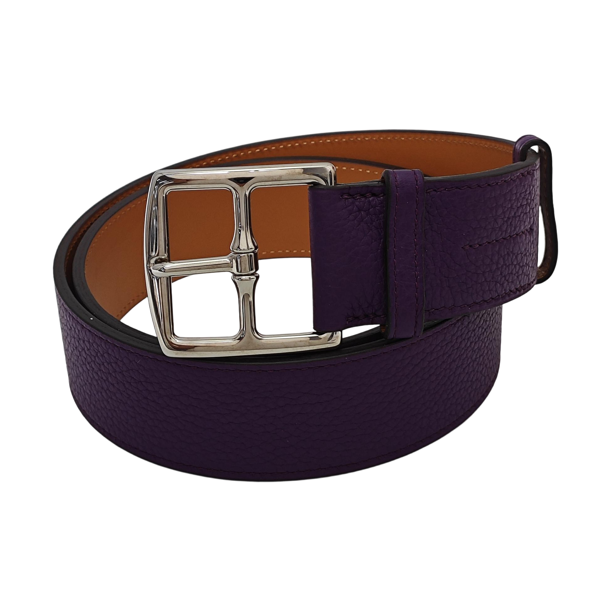 Leather Belt Purple