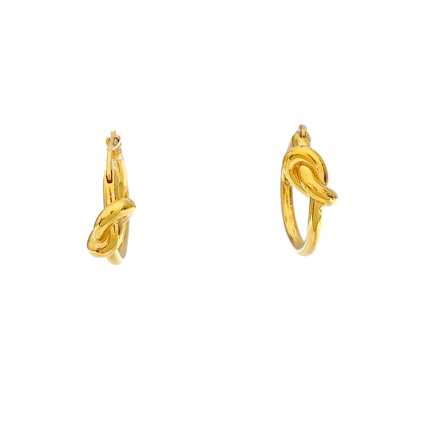 KNOT Brass Gold Earrings