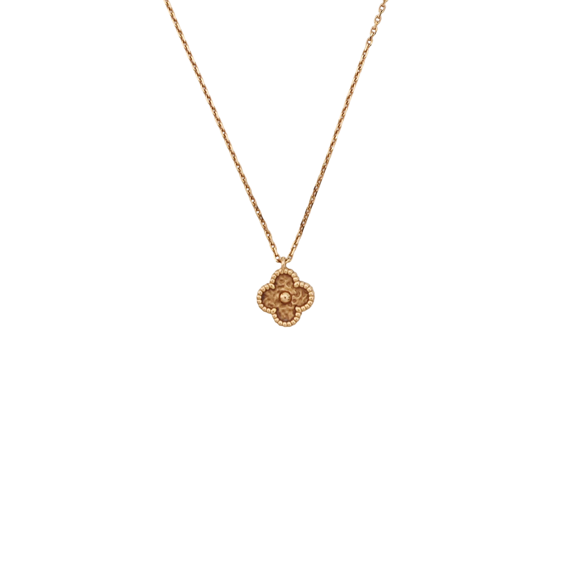 Sweet Alhambra 18k Rose Gold Necklace