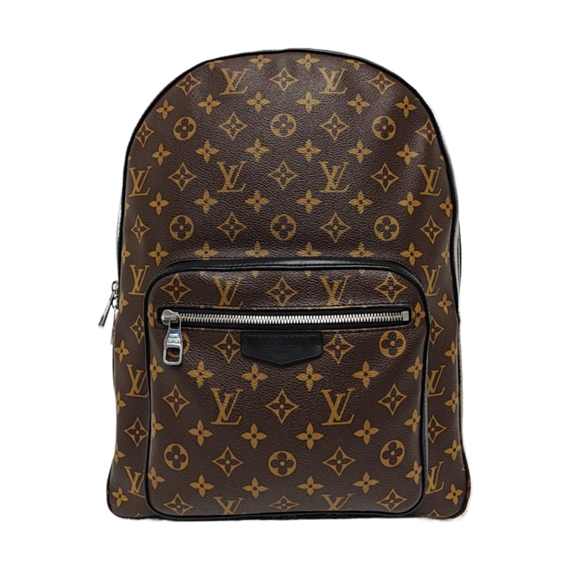JOSH Monogram Coated Canvas Brown