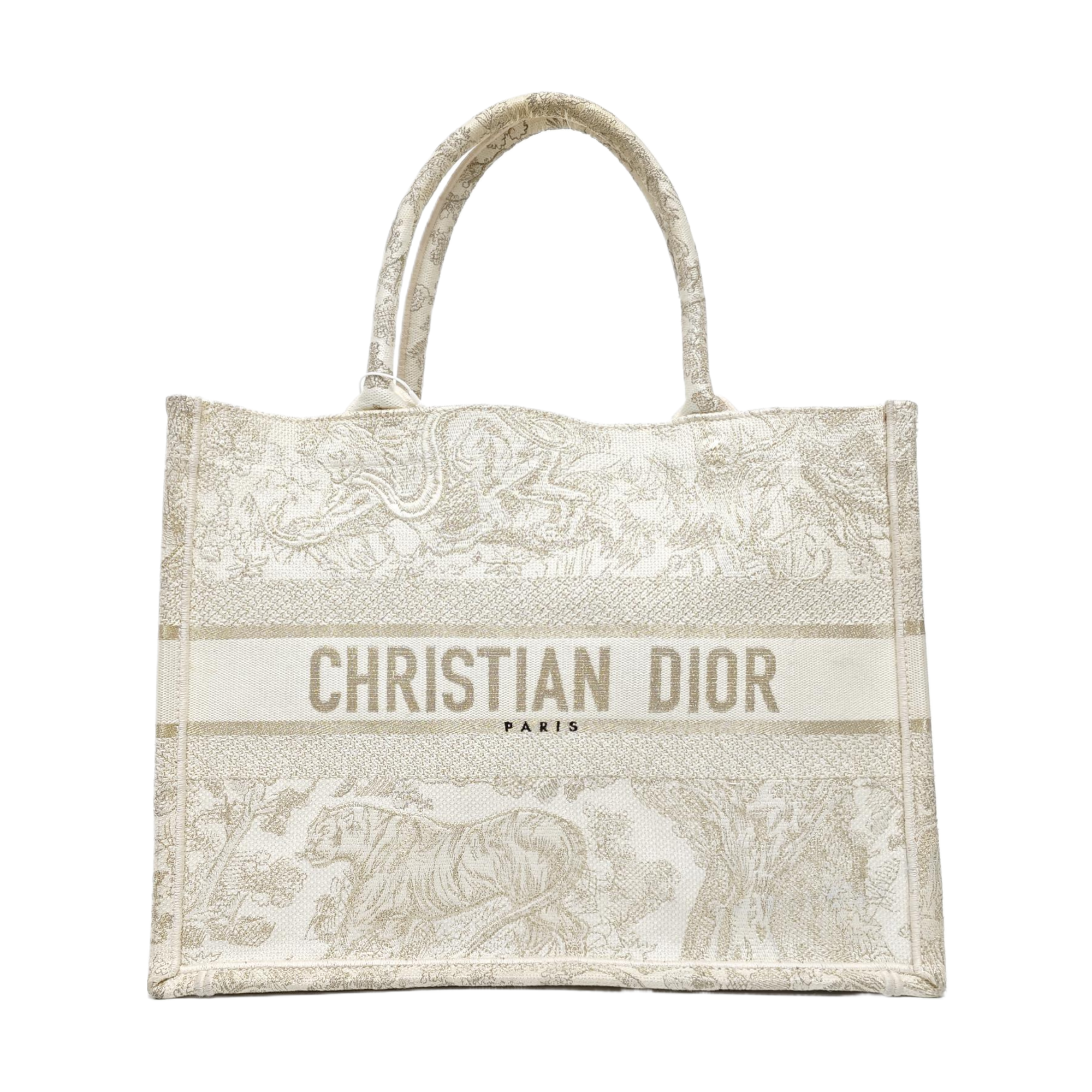 Book Tote Medium Canvas White
