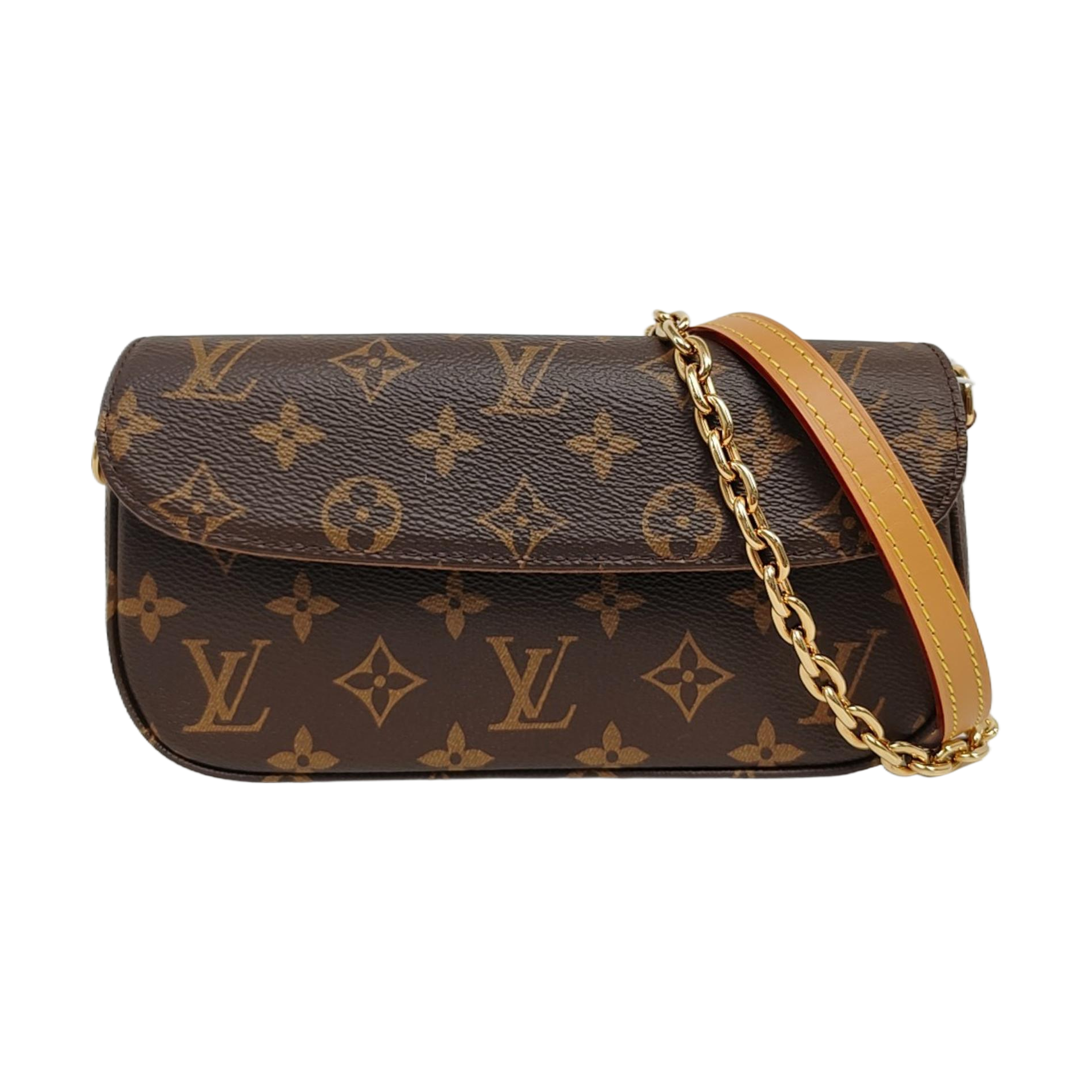 IVY Monogram Coated Canvas Brown