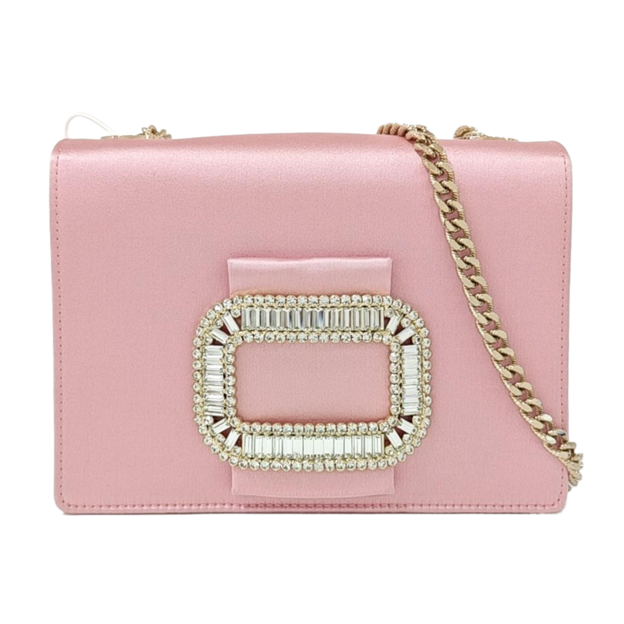 Silk Satin Shoulder Bag Pink