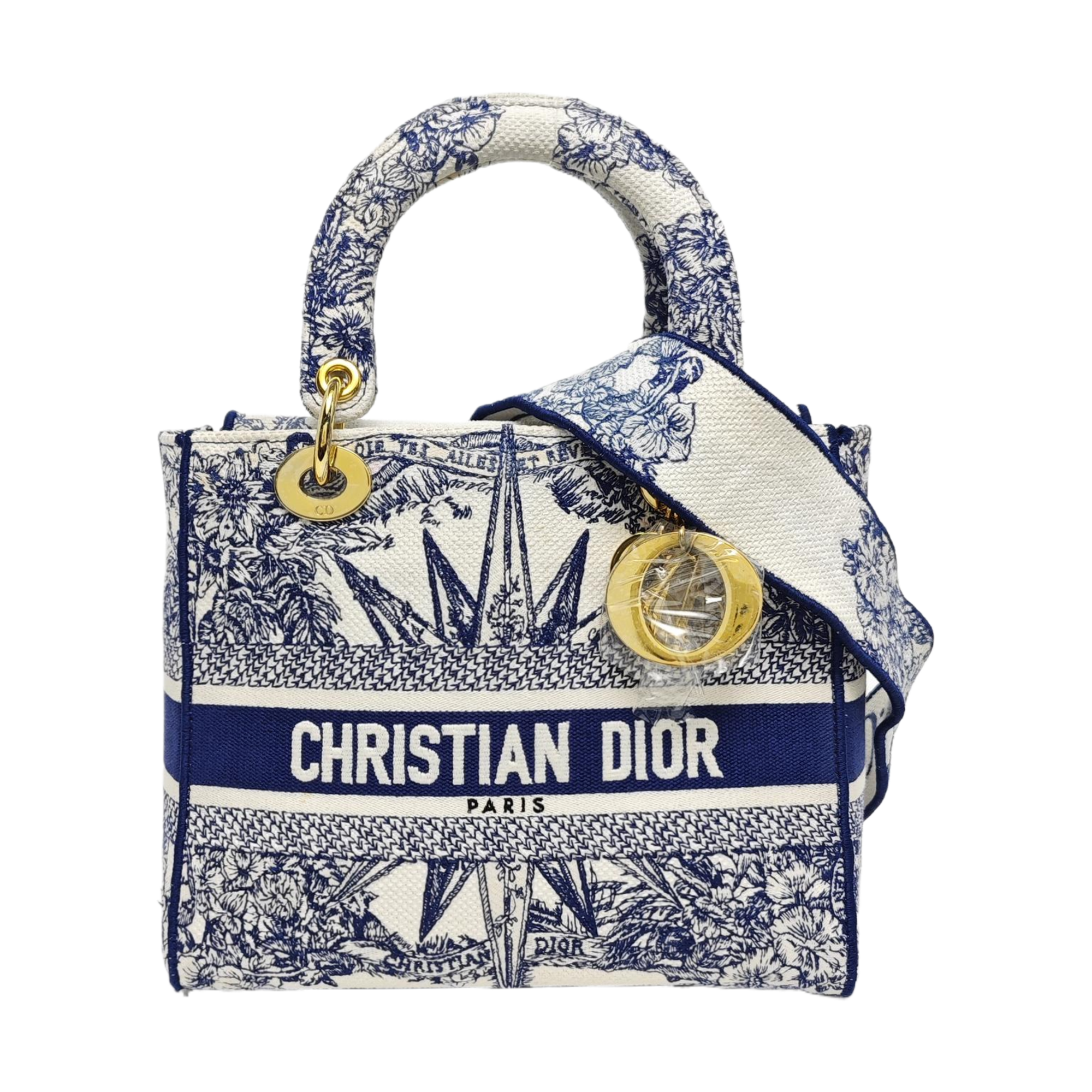 Lady D-Lite Medium Canvas Blue