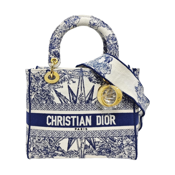 Lady D-Lite Medium Canvas Blue
