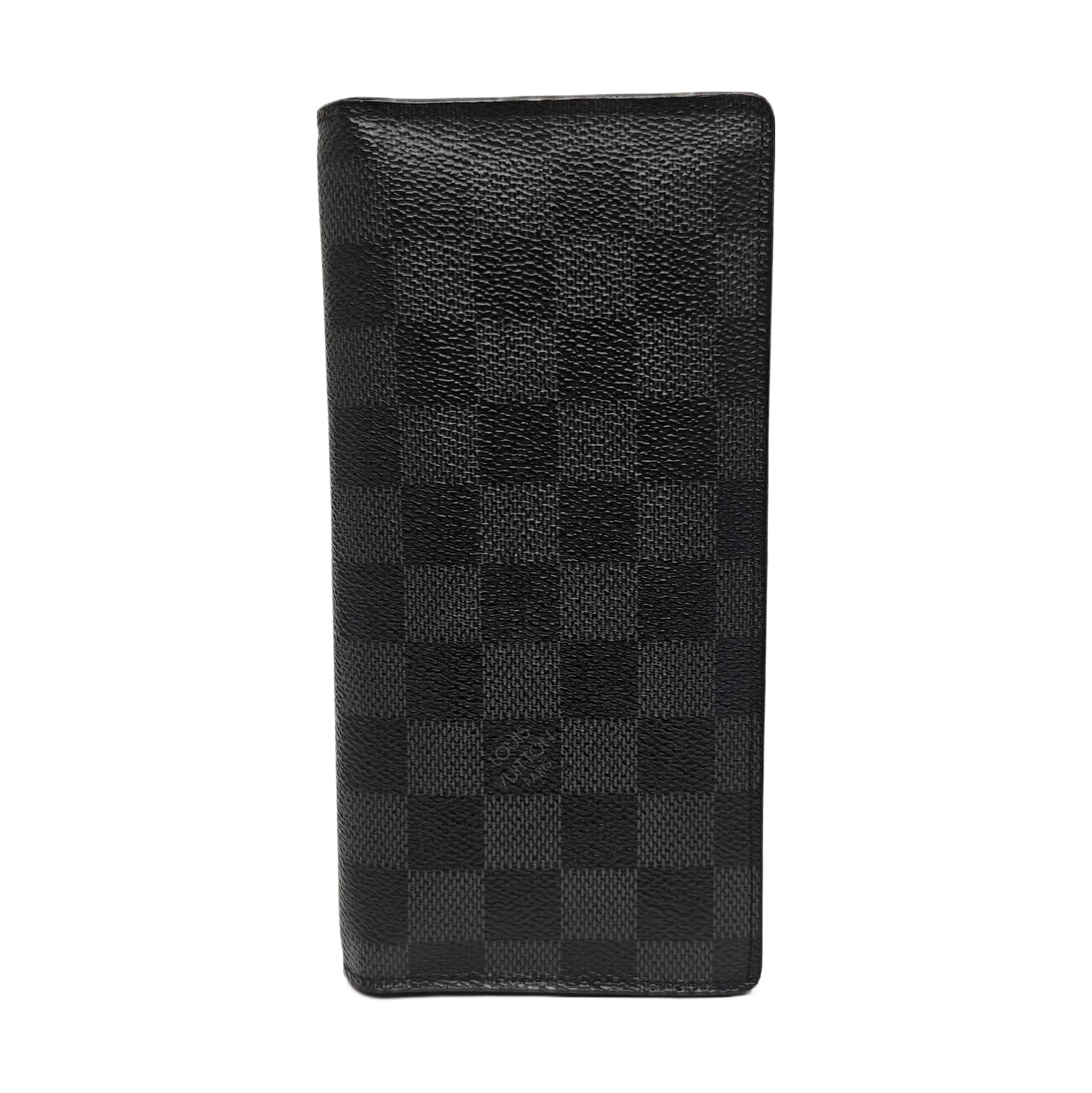 BRAZZA Damier Graphite Coated Canvas Black Wallet