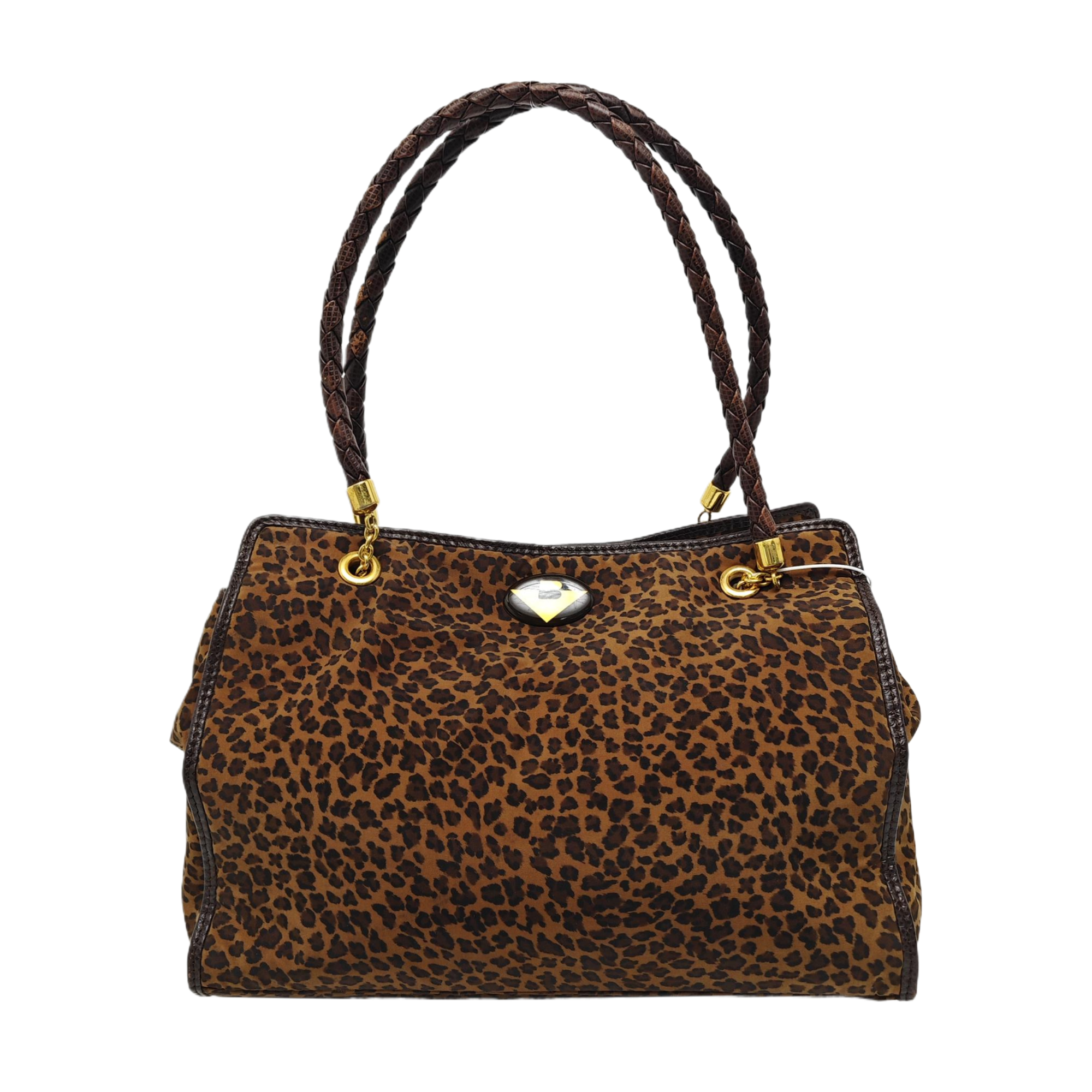 Fabric Tote Bag Brown