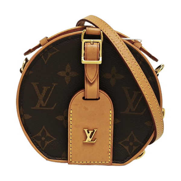 BOITE CHAPEAU Mini Monogram Coated Canvas Brown