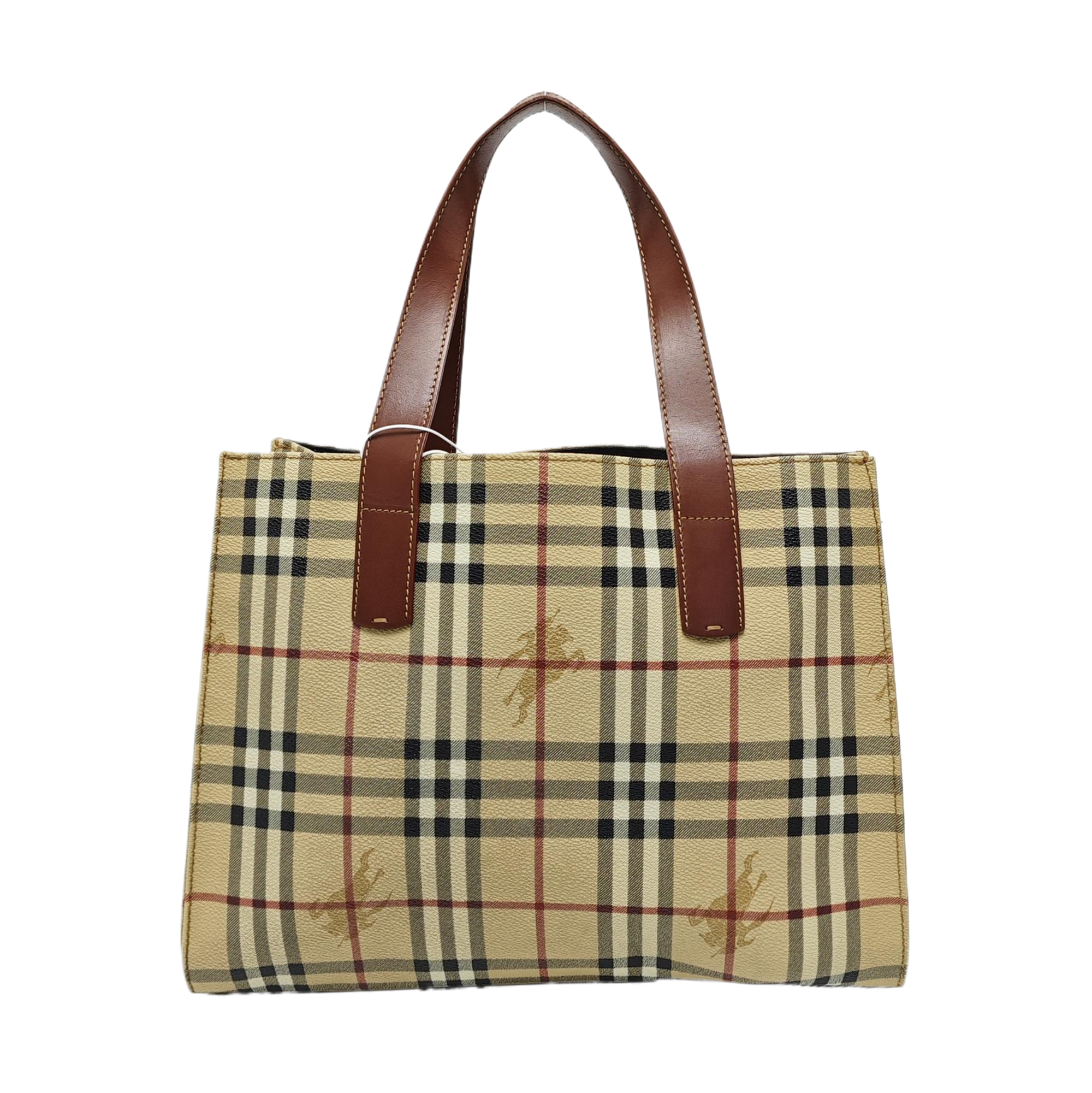 Coated Canvas Tote Bag Beige