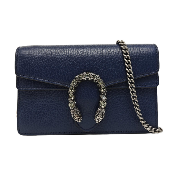 Dionysus Super Mini Calfskin Blue