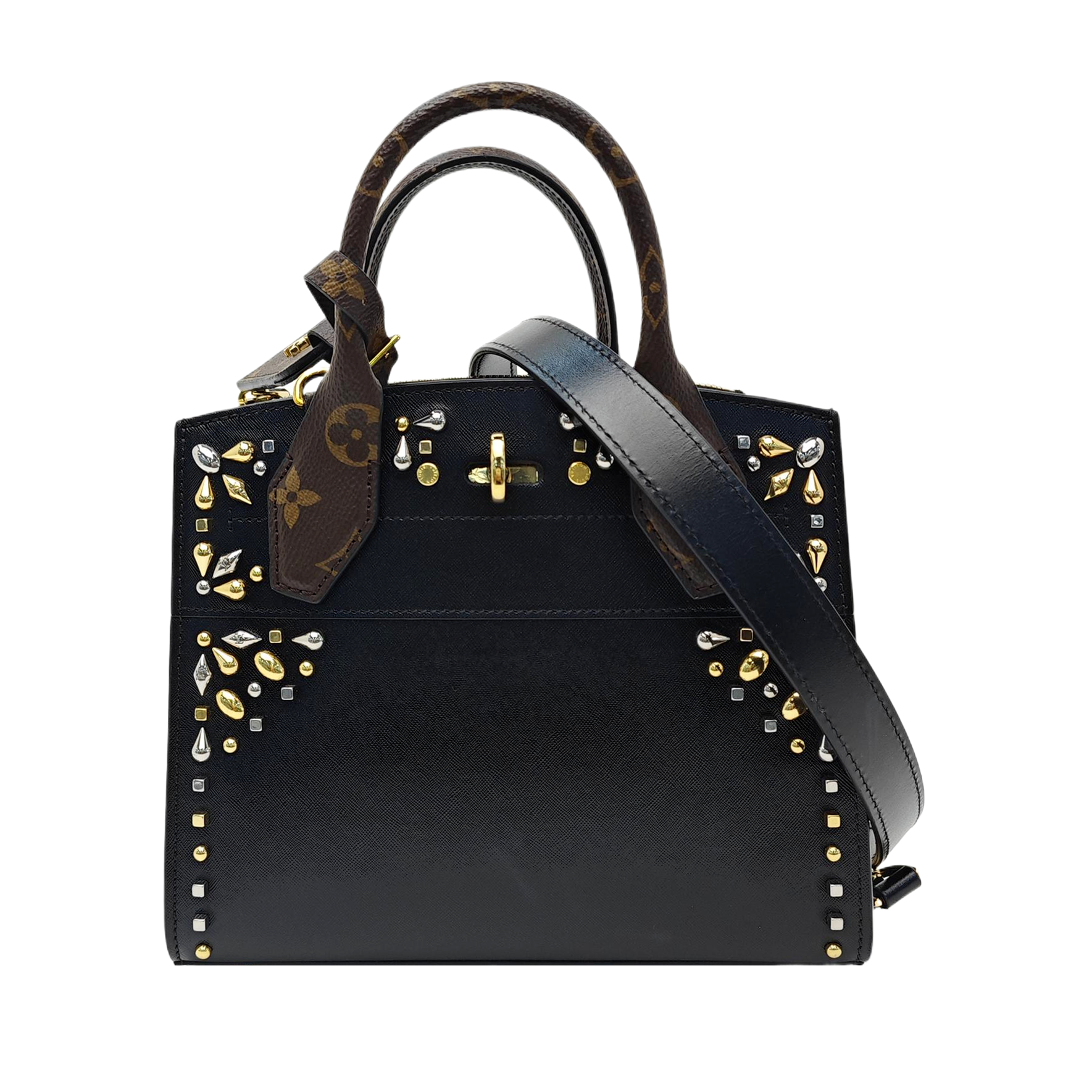 Calfskin Shoulder Bag Black