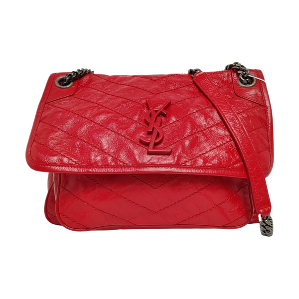 Authenticated pre-owned  NIKI Medium Quilted Calfskin Red - Shoulder Bag at Looply