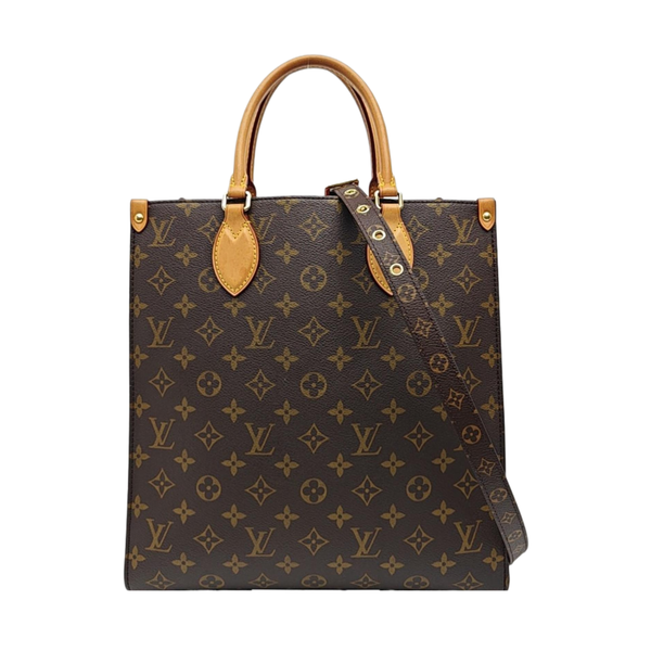 SAC PLAT MM Monogram Coated Canvas Brown