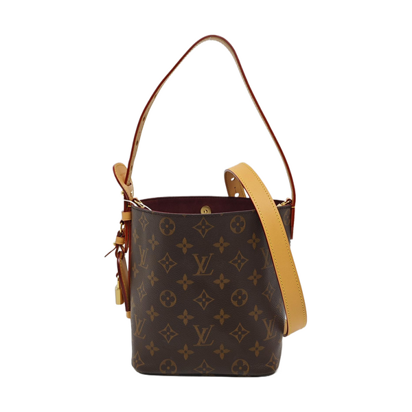 ALL IN BB Monogram Coated Canvas Brown