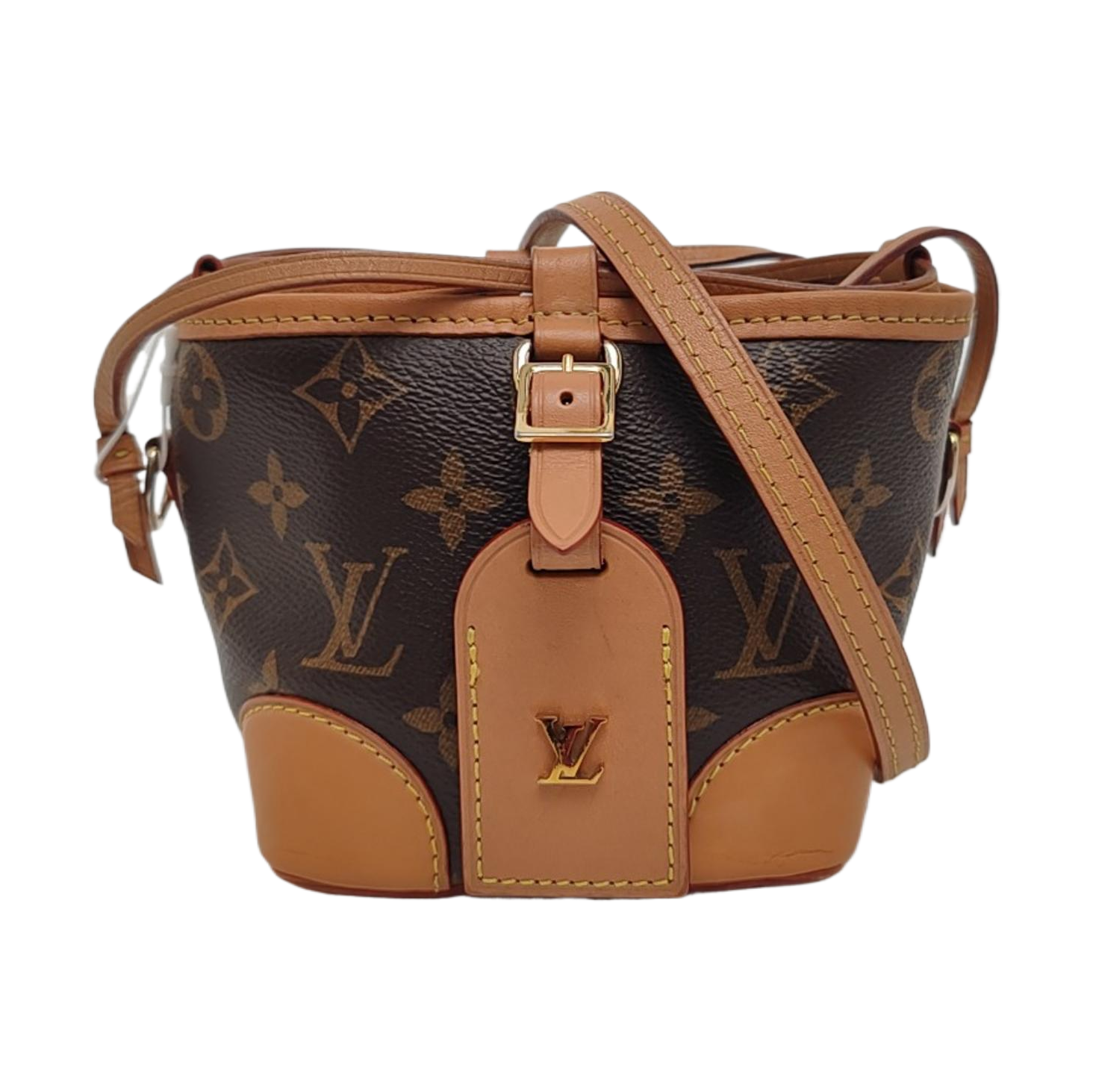 NOÉ Mini Monogram Coated Canvas Brown