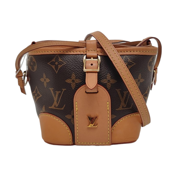 NOÉ Mini Monogram Coated Canvas Brown