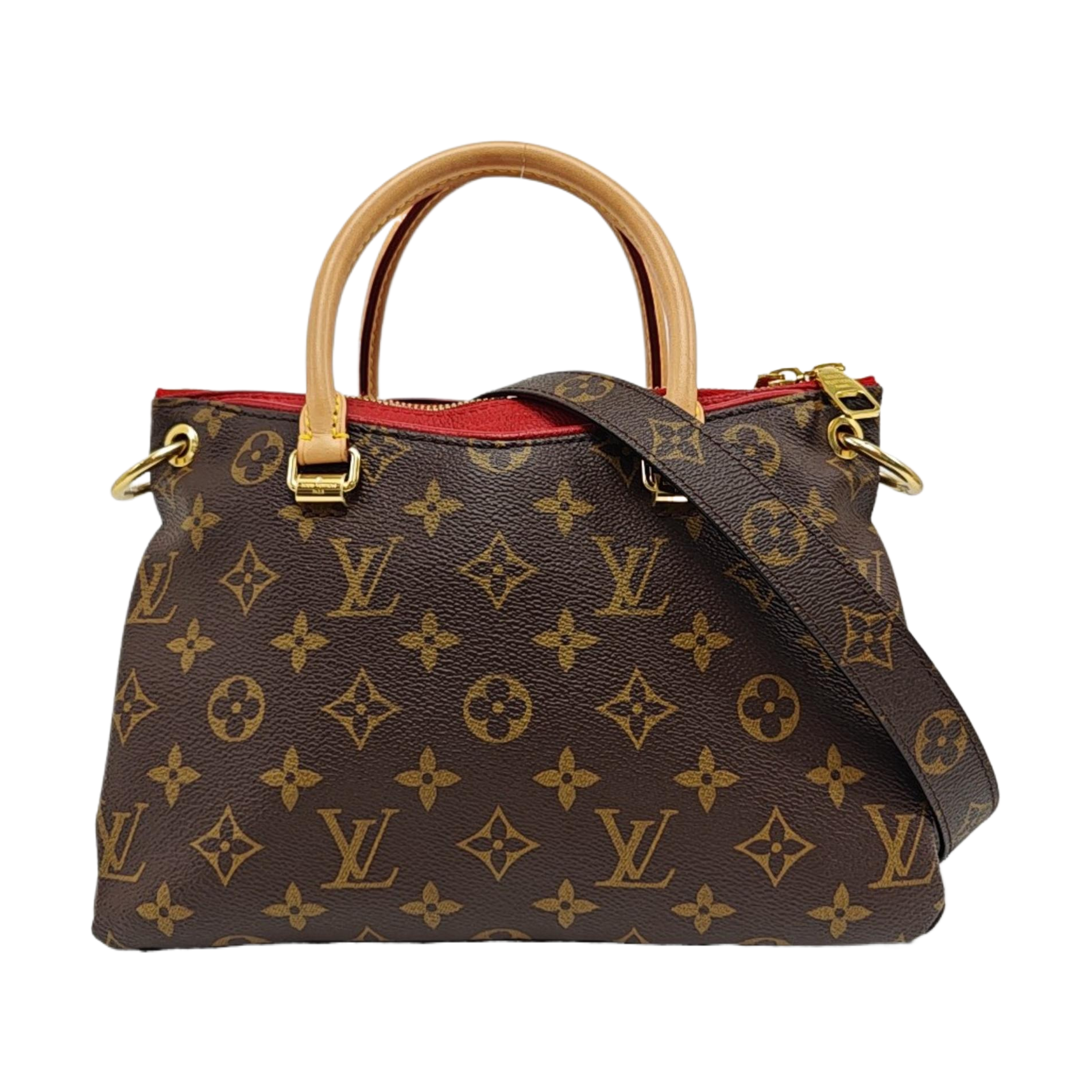 PALLAS BB Monogram Coated Canvas Brown