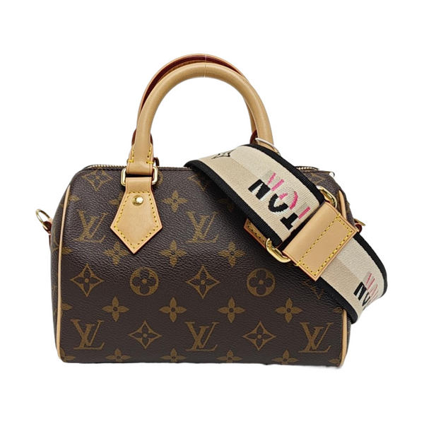 SPEEDY 20 Monogram Coated Canvas Brown
