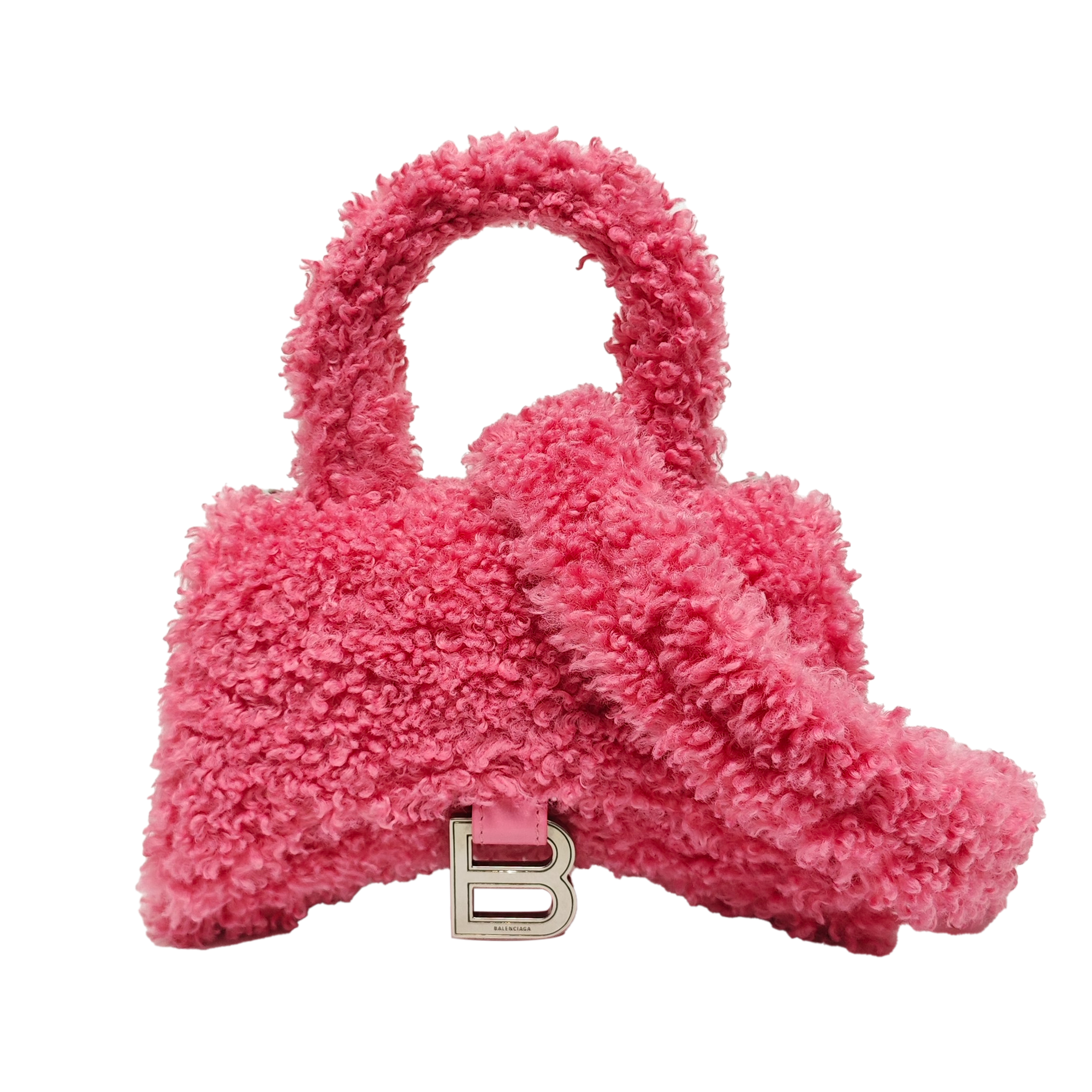 Hourglass Mini Sheepskin Pink