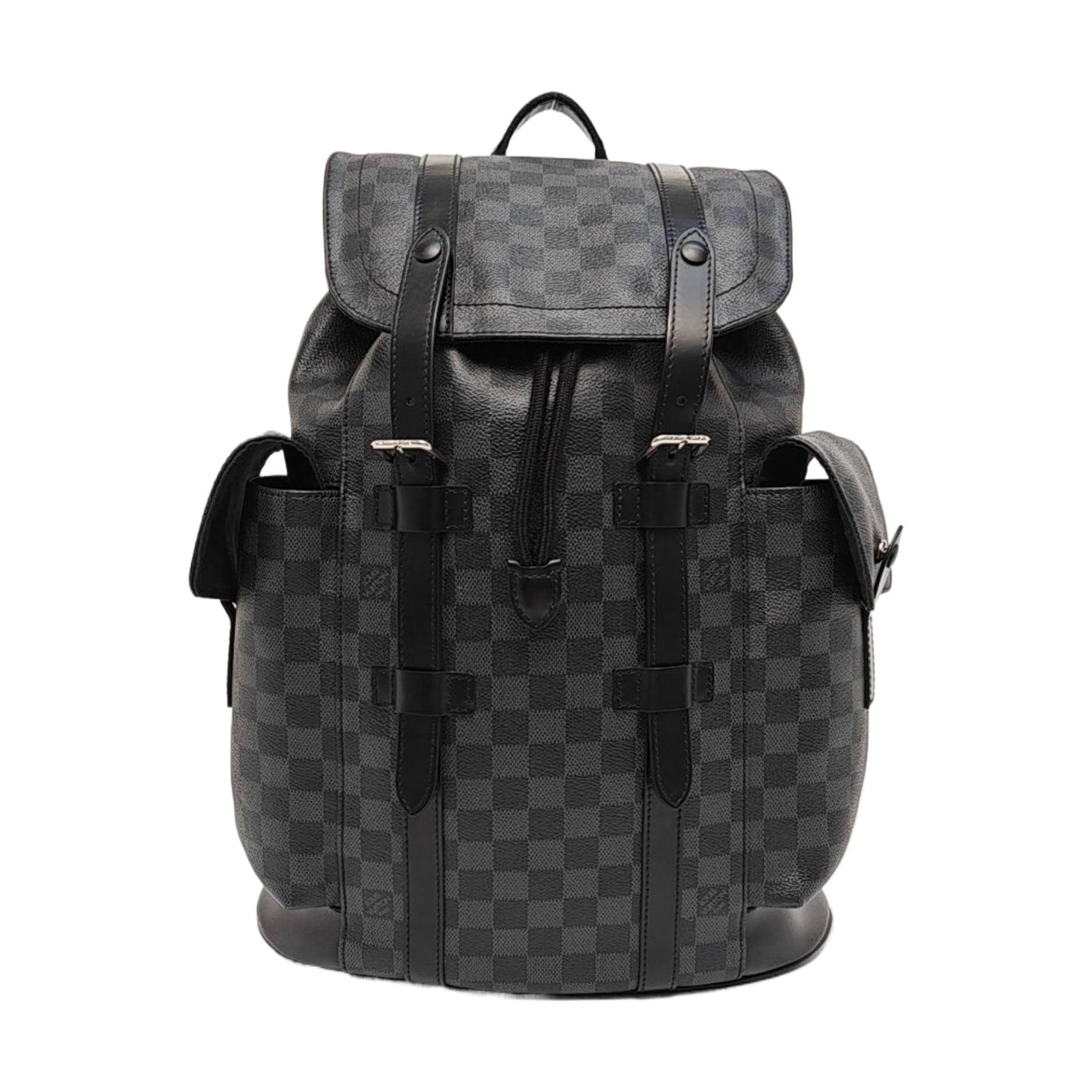 CHRISTOPHER MM Damier Graphite Coated Canvas Gray