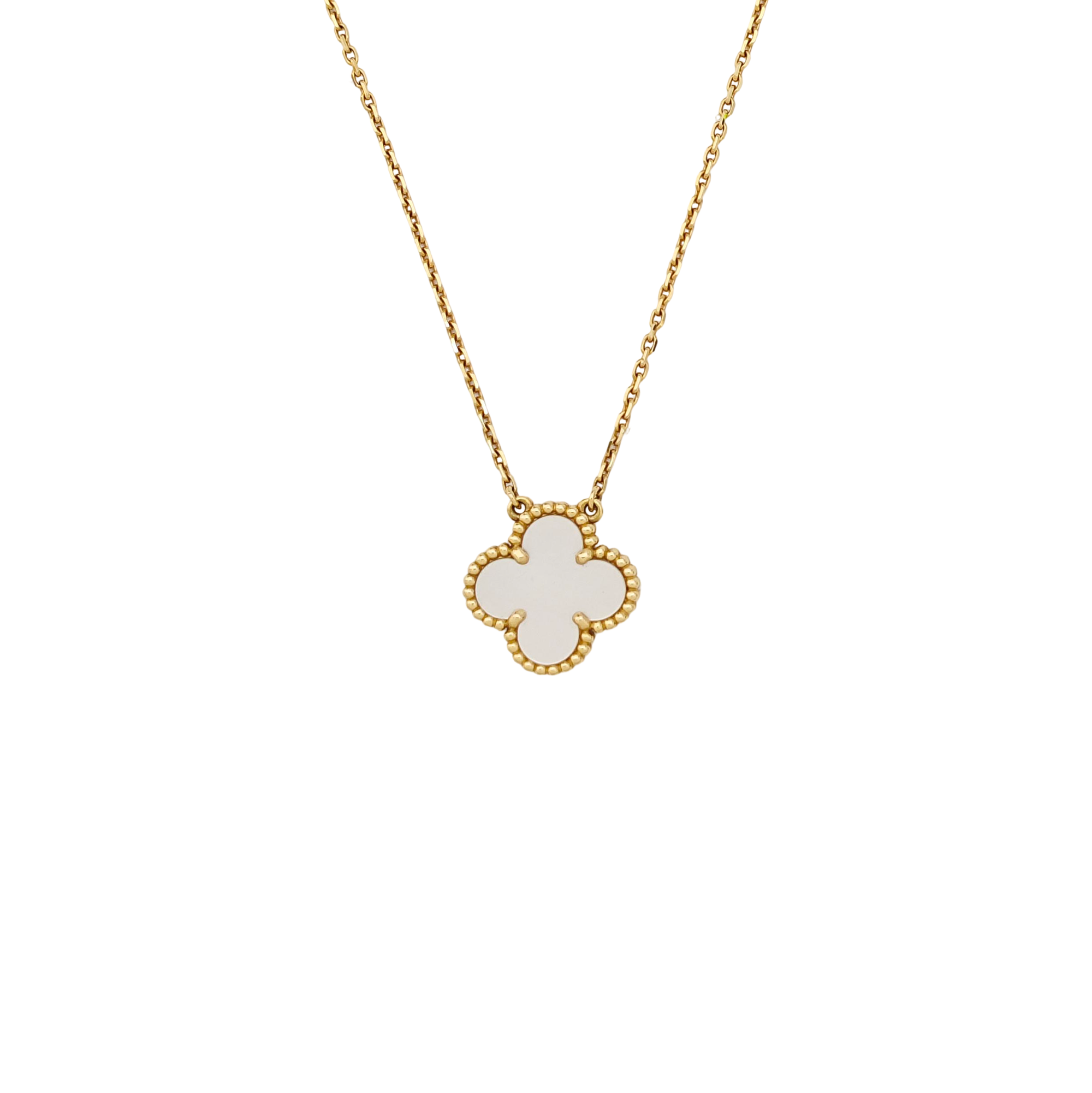 Vintage Alhambra 18k Gold Necklace