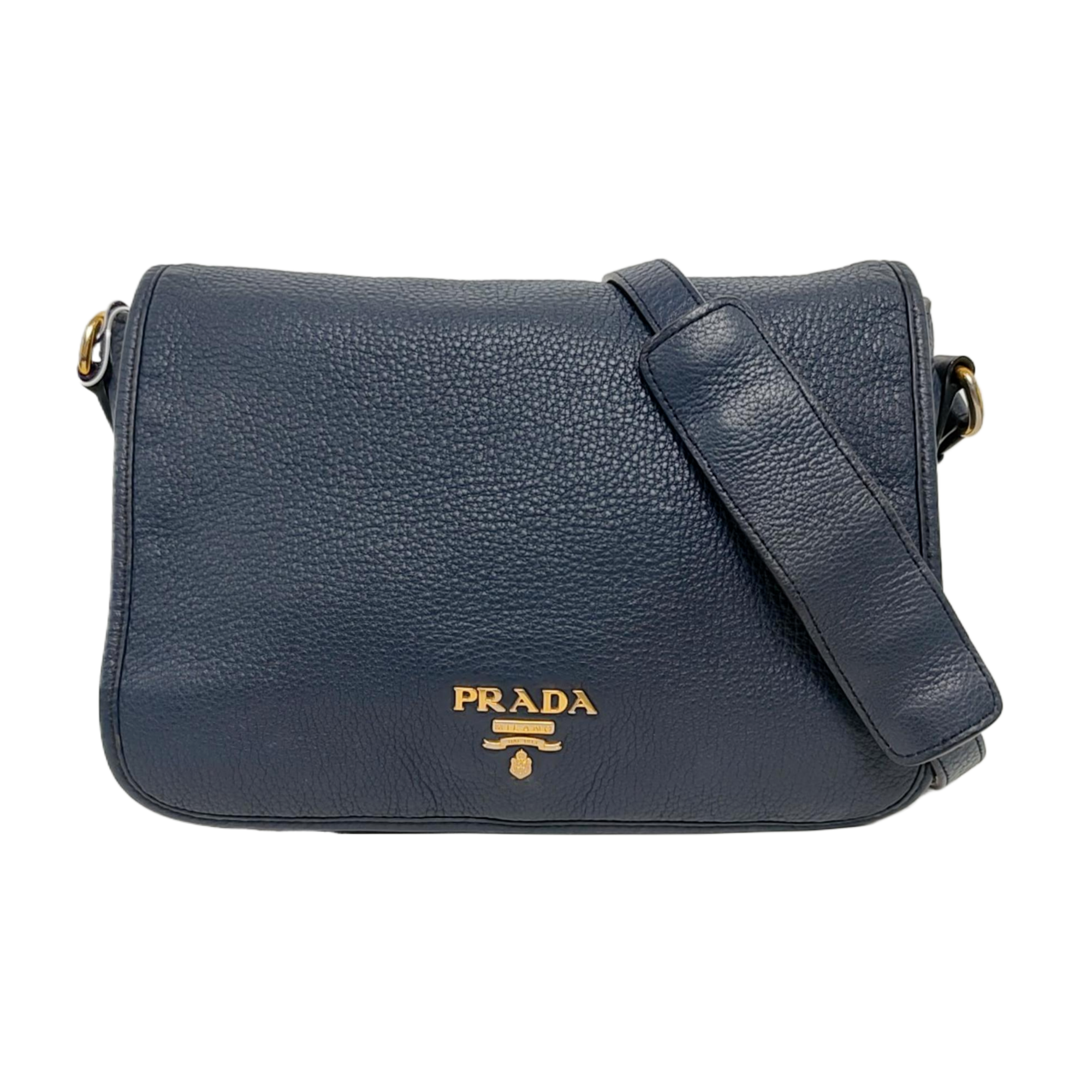 Calfskin Shoulder Bag Blue