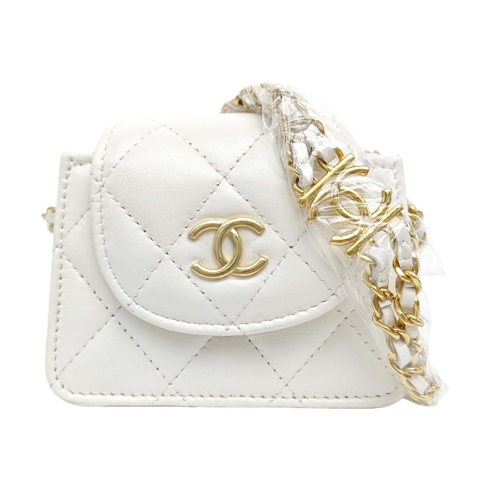 WOC Quilted Lambskin White
