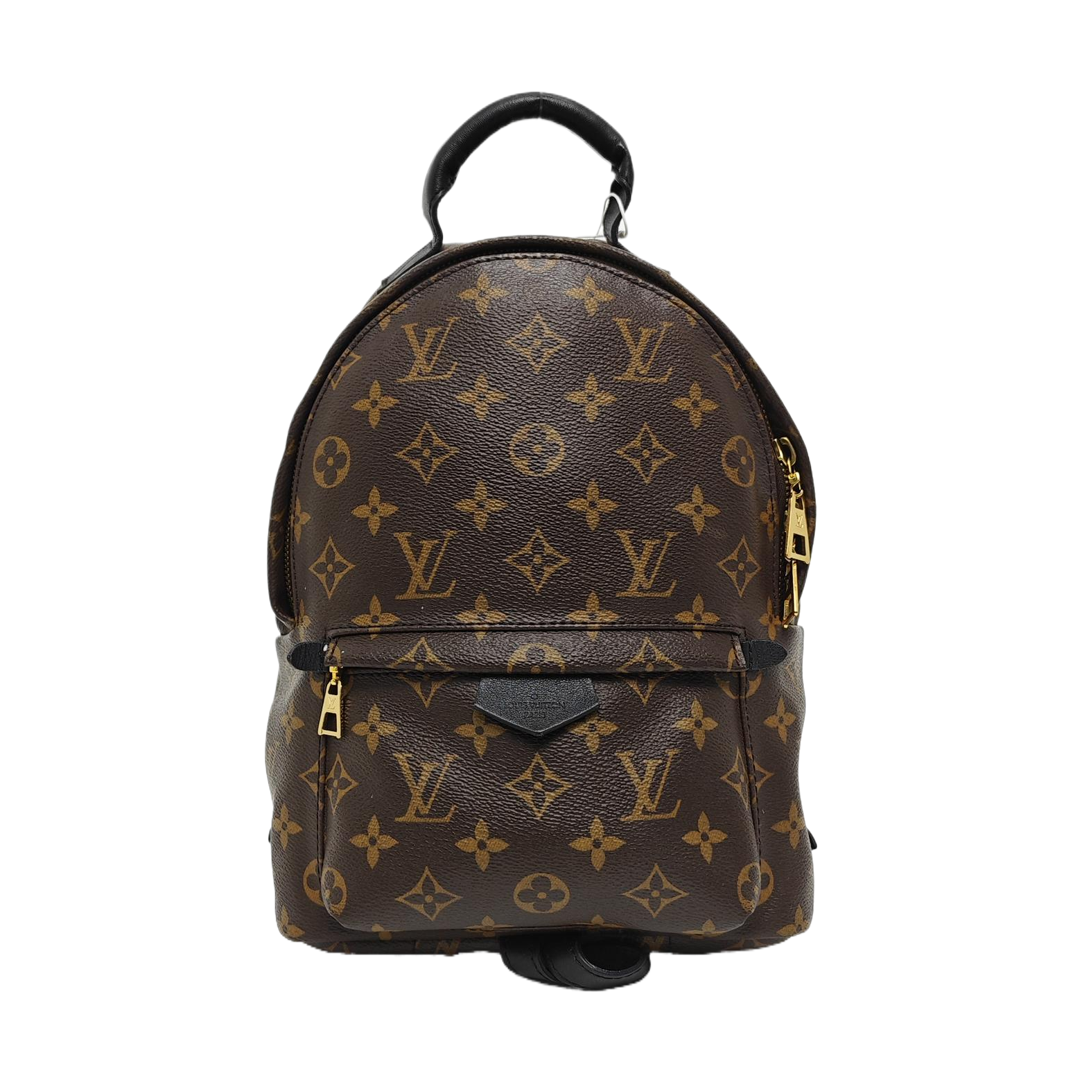 Authenticated pre-owned  PALM SPRINGS PM Monogram Coated Canvas Brown - Backpack at Looply