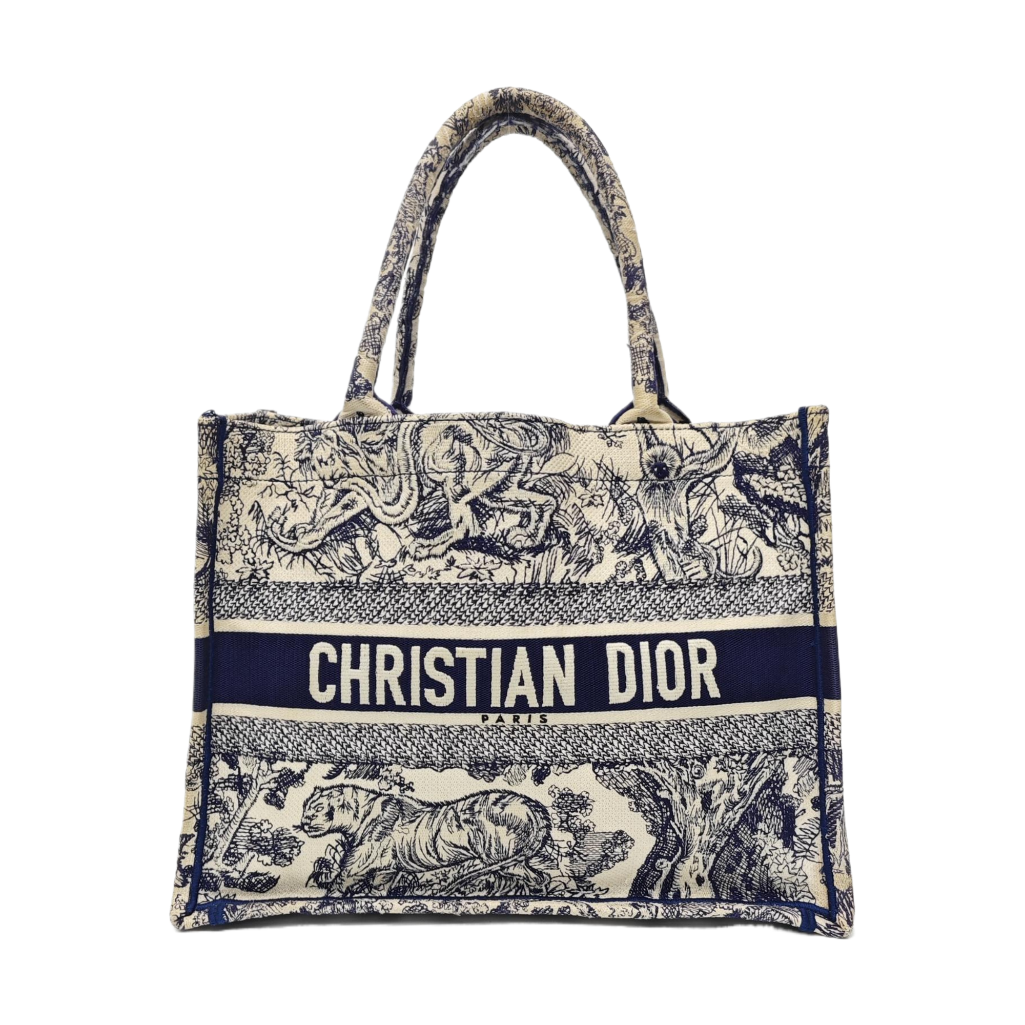 Book Tote Medium Canvas Blue