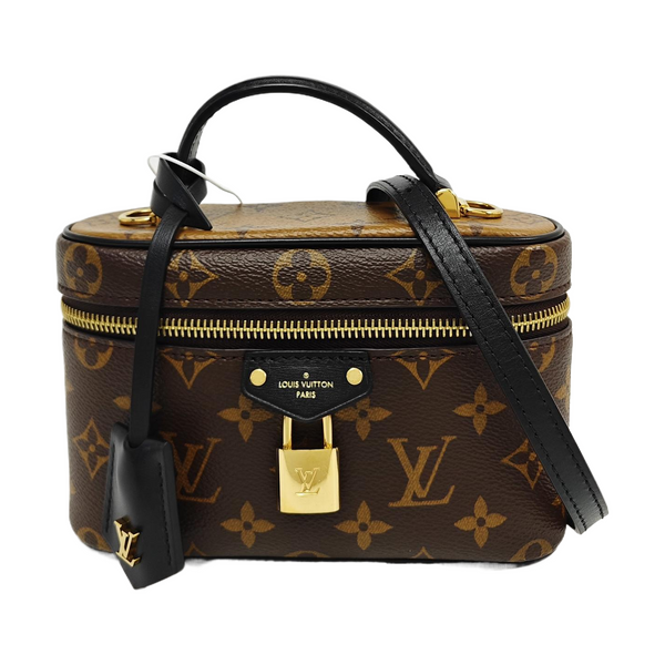Vanity Chain Pouch Monogram Coated Canvas Brown