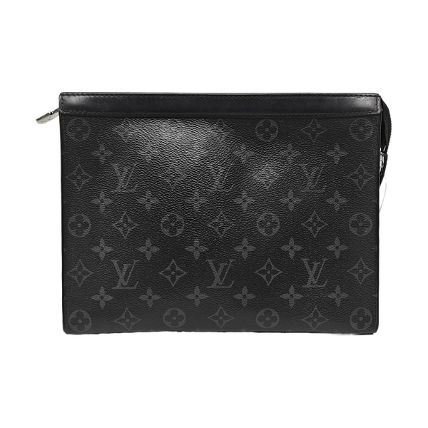 Pochette Voyag MM Monogram Coated Canvas Black
