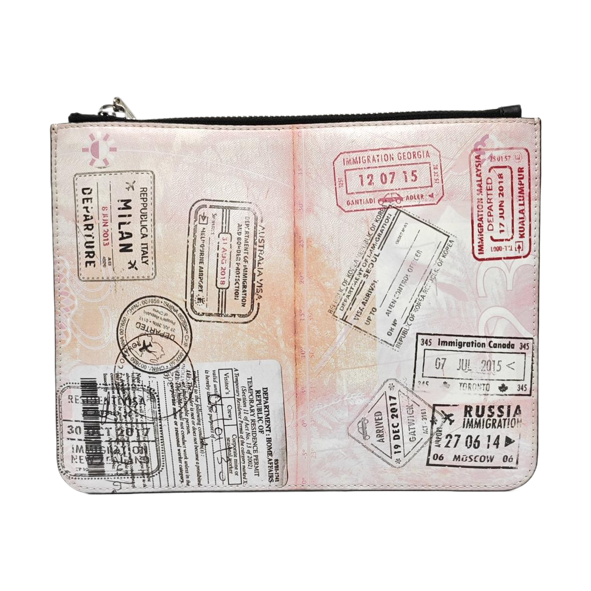 Calfskin Clutch Multicolor