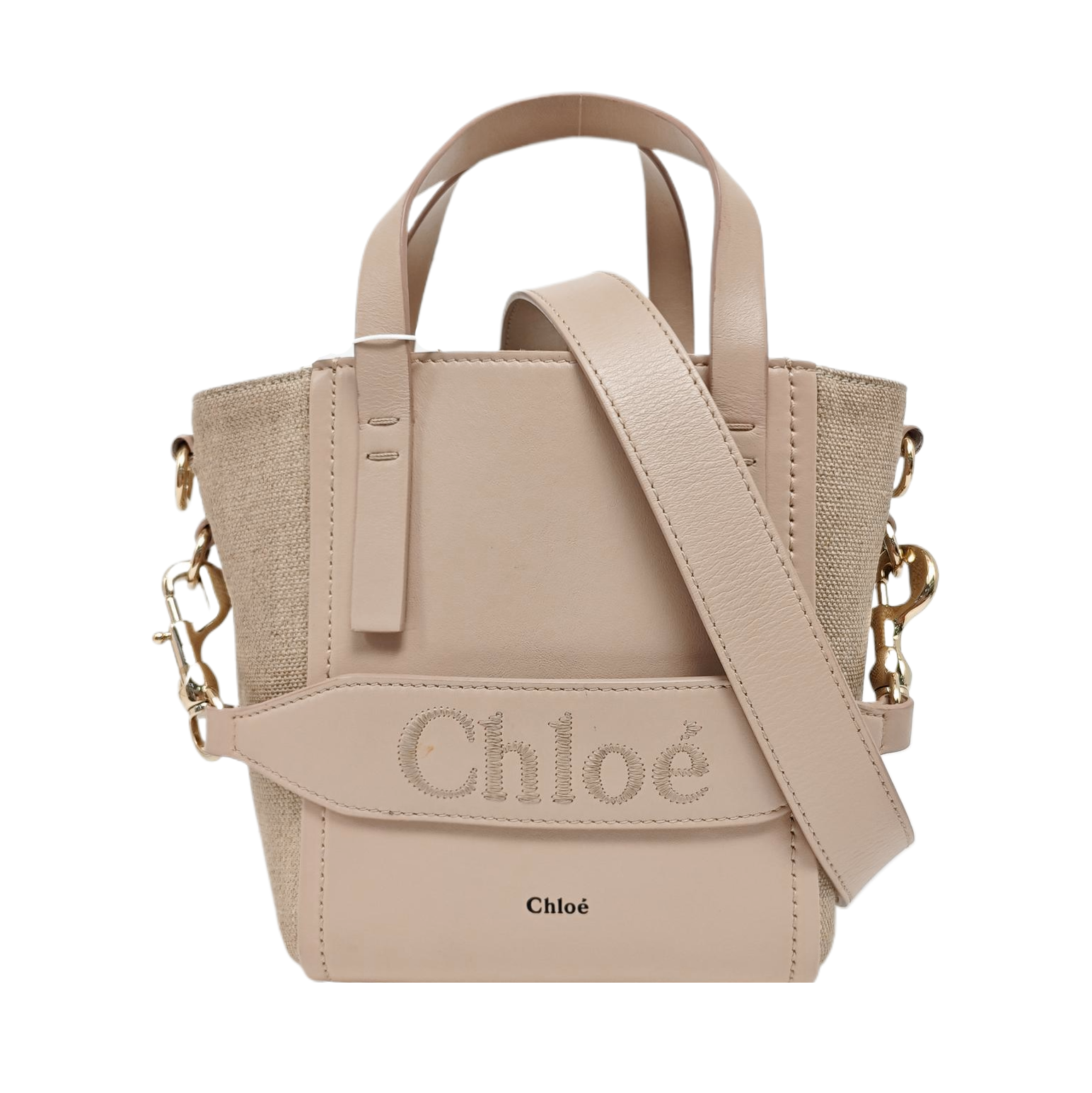 Leather Tote Bag Small Pink