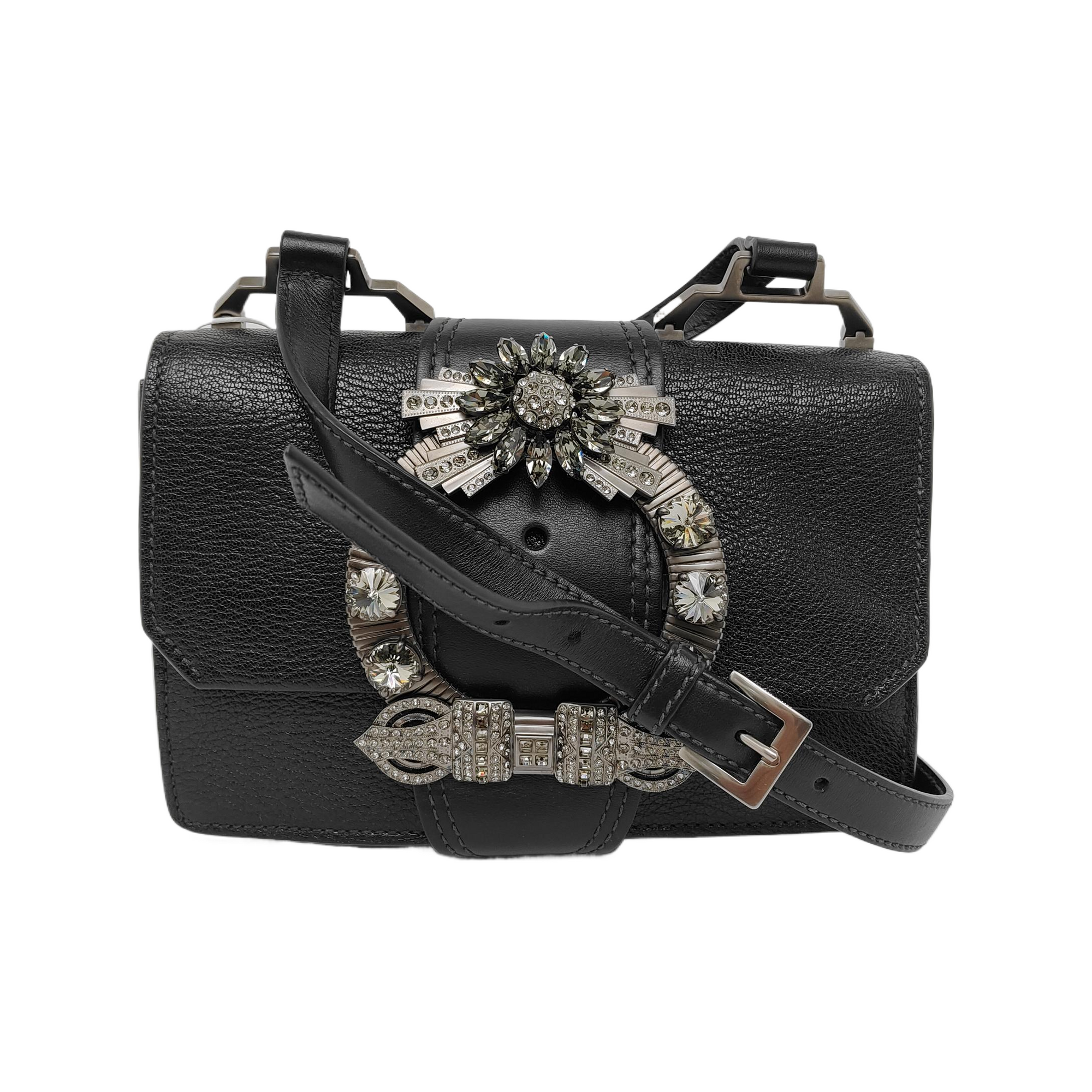 Miu Lady Lambskin Black