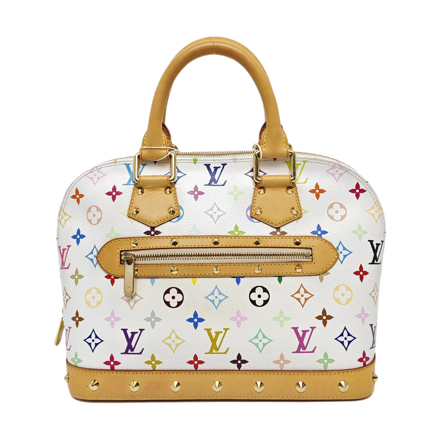 LV × TM ALMA PM Monogram Coated Canvas White