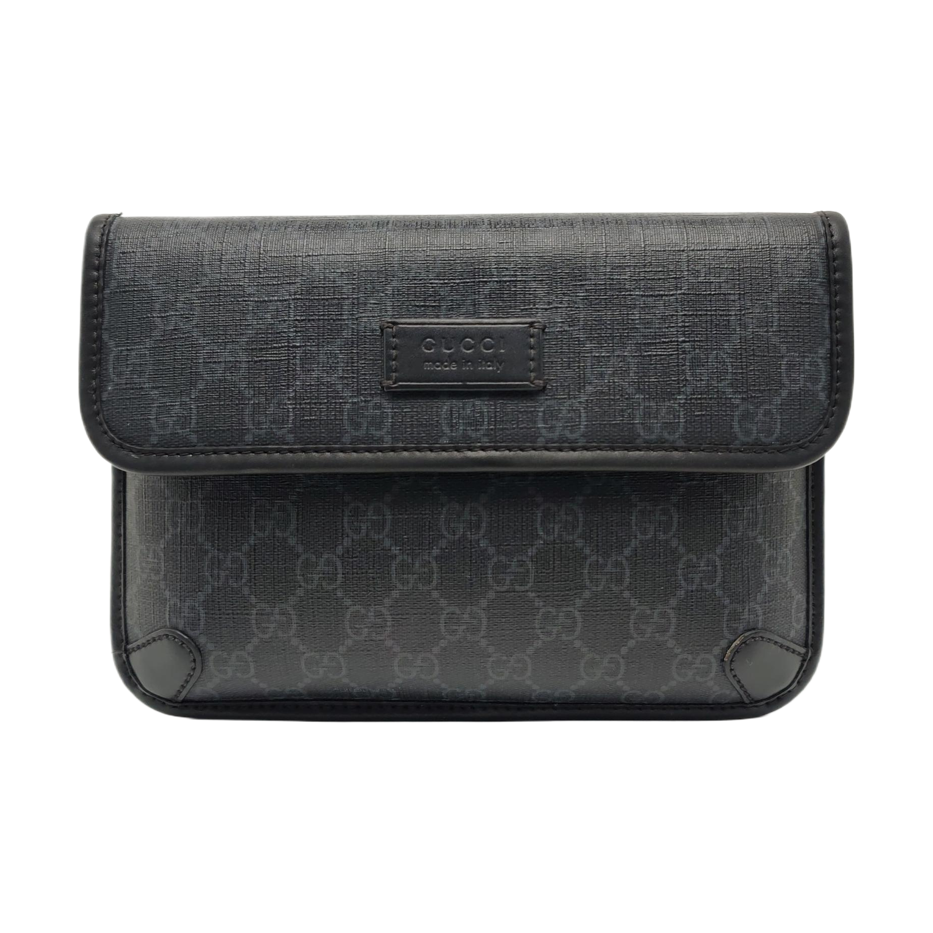 Neo Vintage Monogram Coated Canvas Black