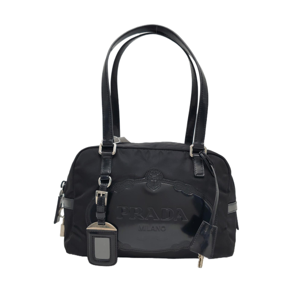 Nylon Shoulder Bag Black