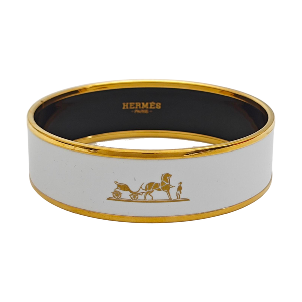 Email Ceramic White Bangle