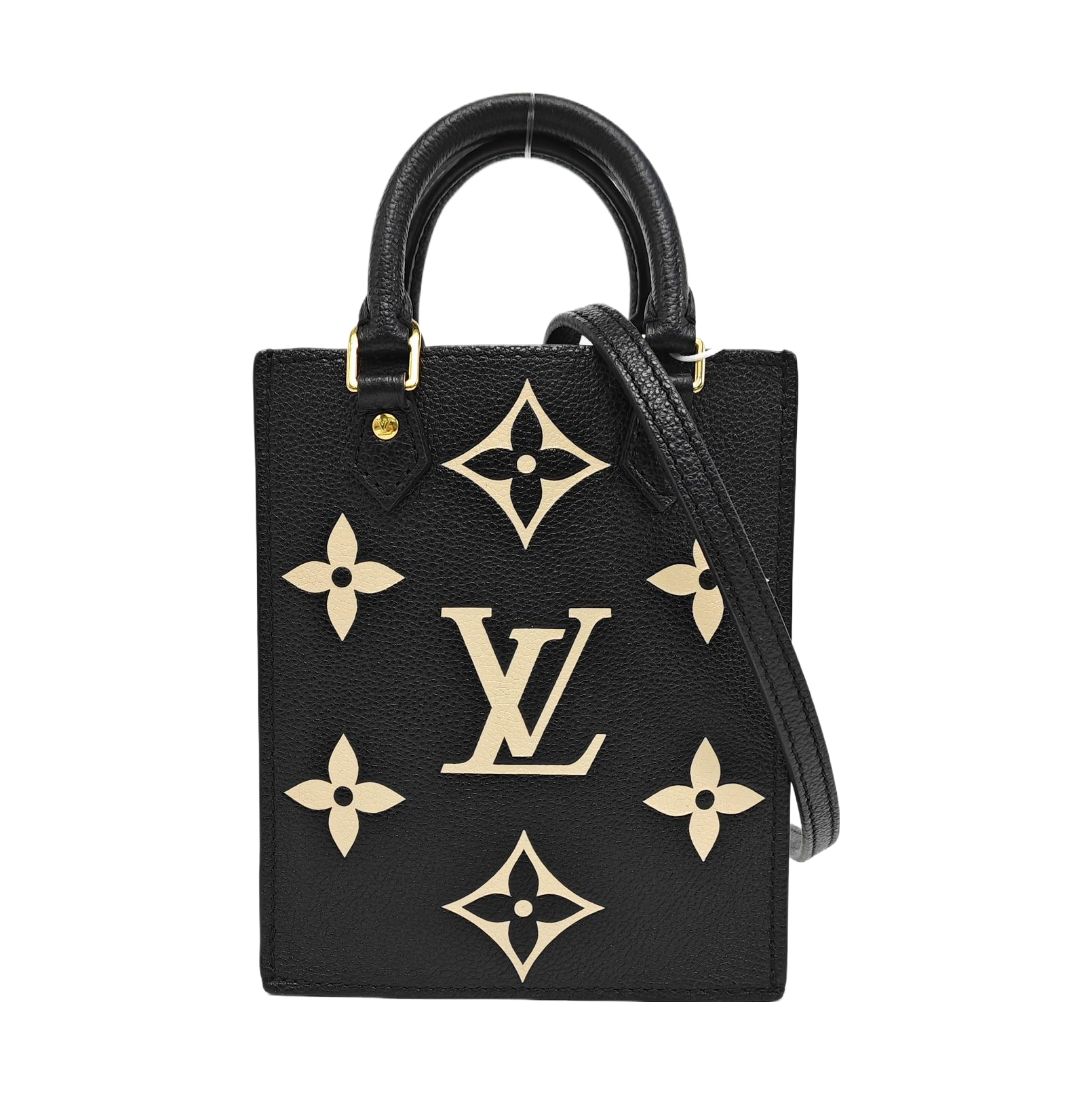 SAC PLAT Mini Monogram Calfskin Black