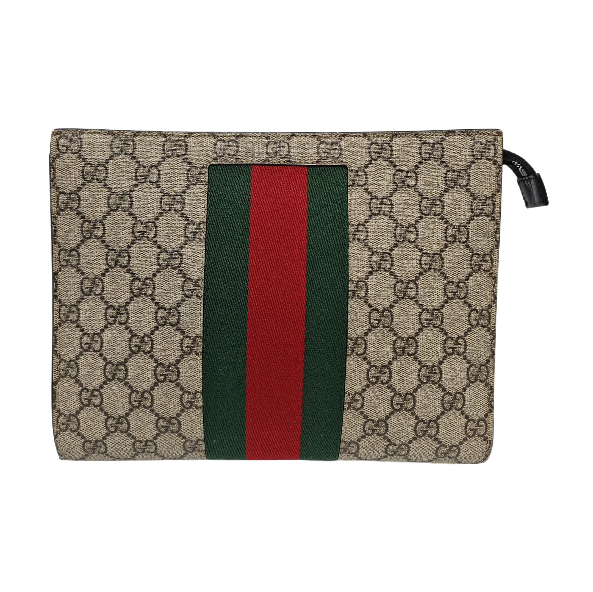 GG Supreme Monogram Coated Canvas Black