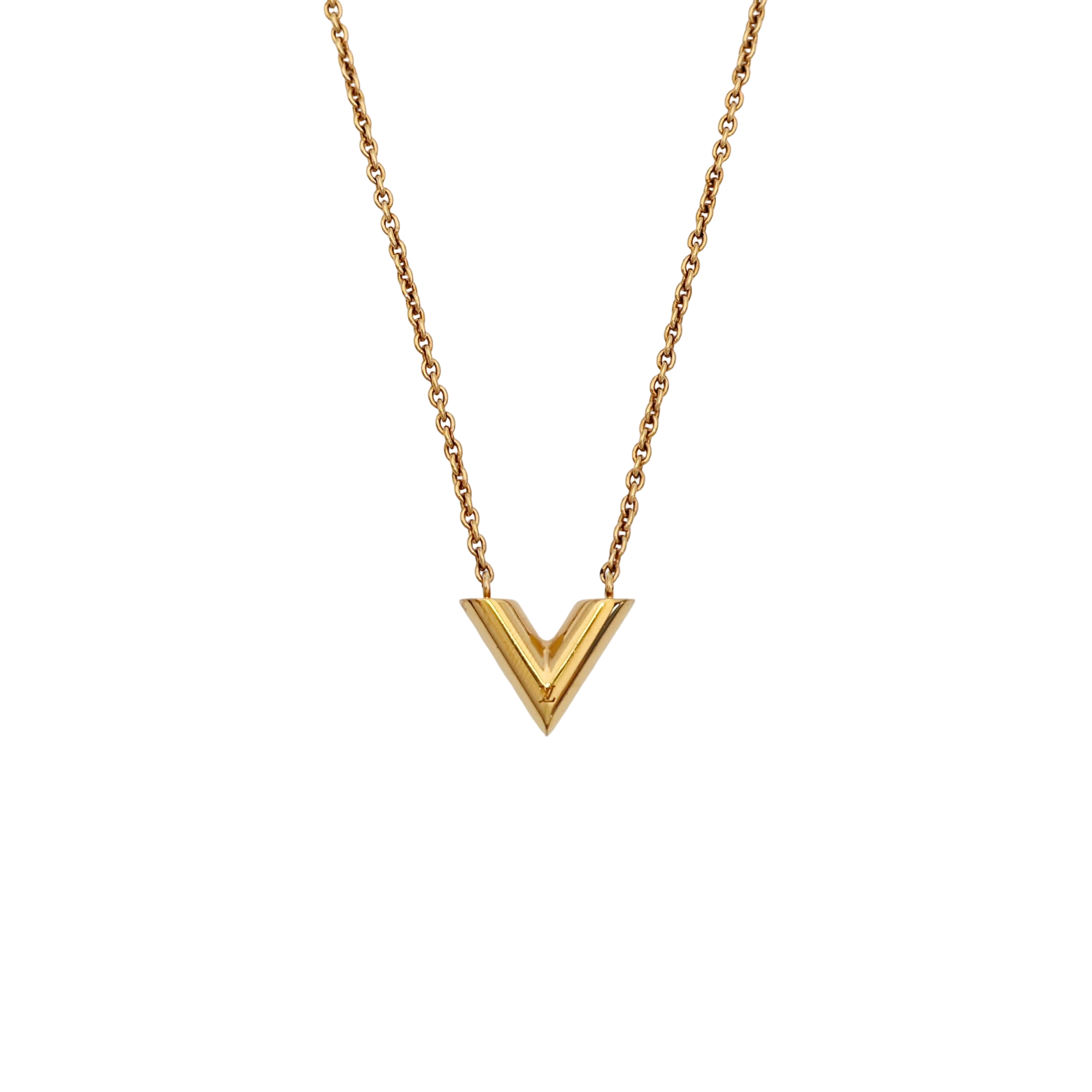 LV &amp; ME Metal Gold Necklace