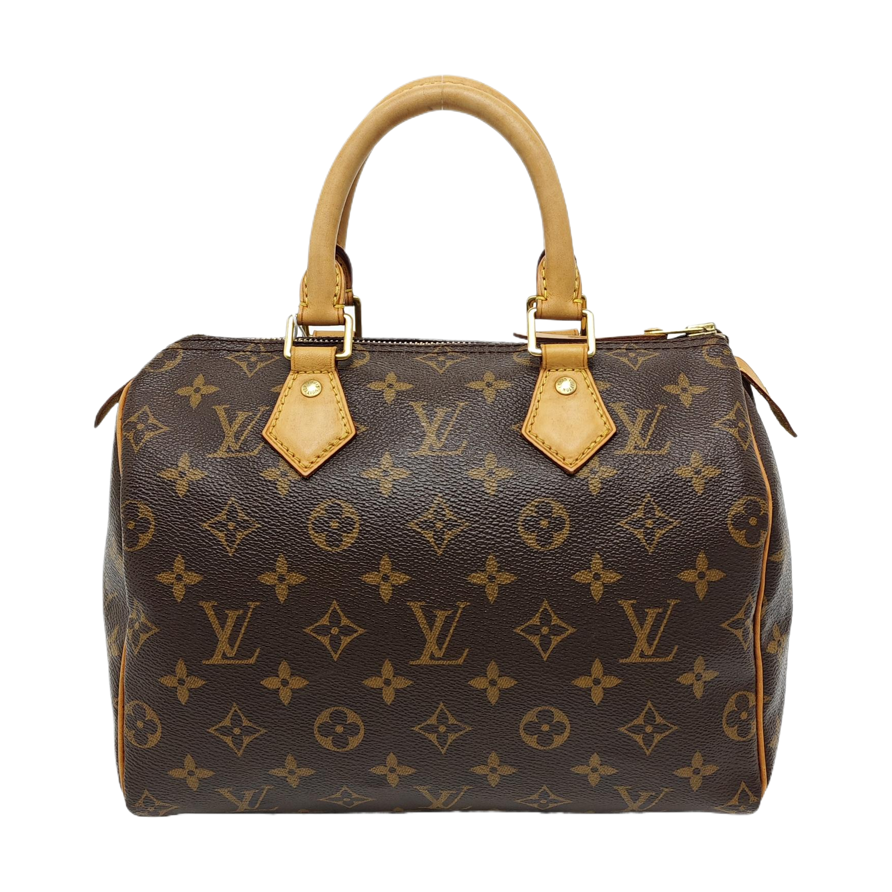 SPEEDY 25 Monogram Coated Canvas Brown