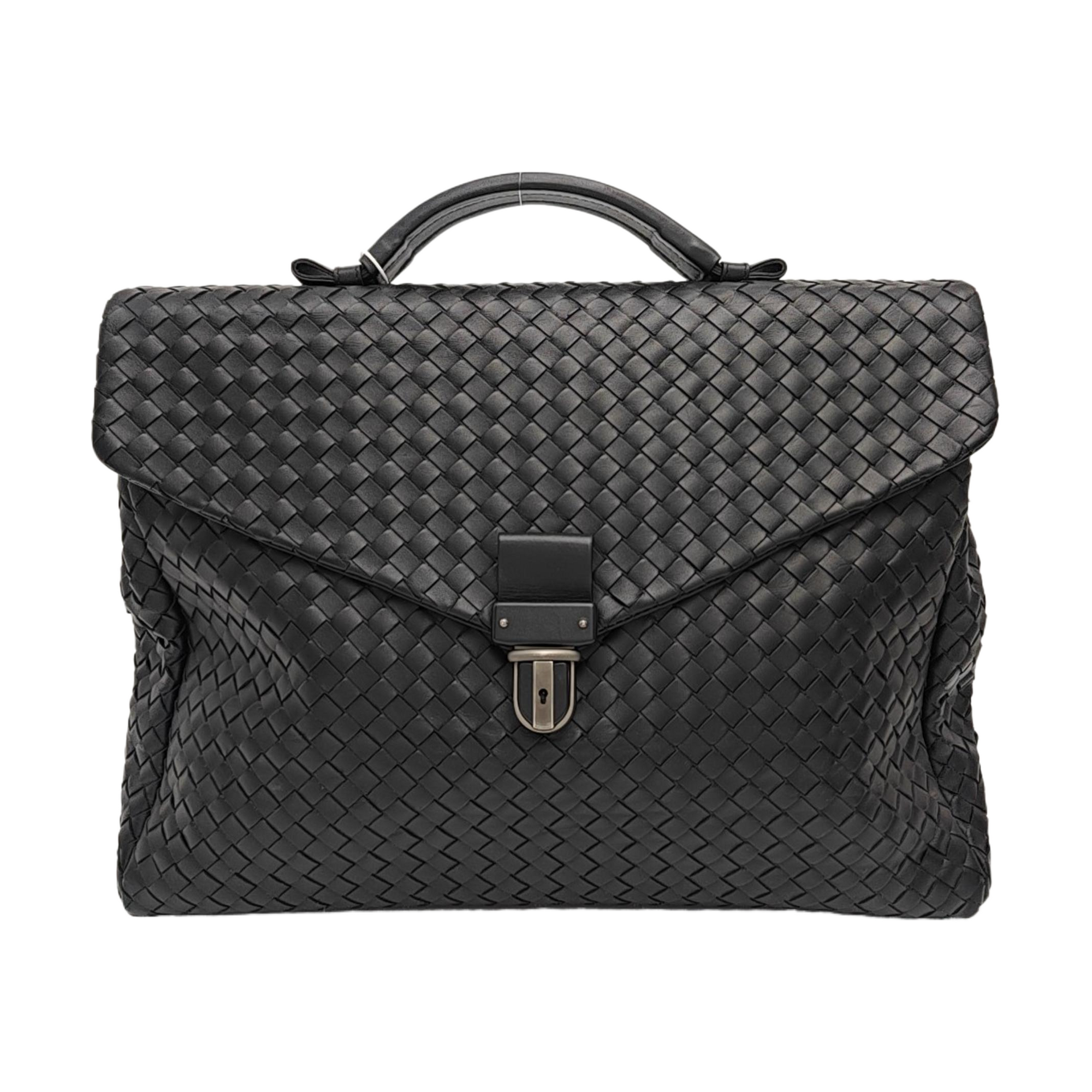 Calfskin Top Handle Bag Black