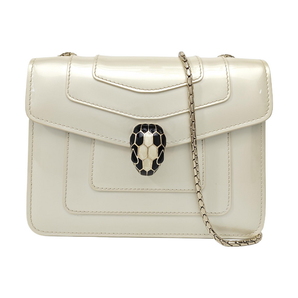 SERPENTI FOREVER Small Patent Leather White