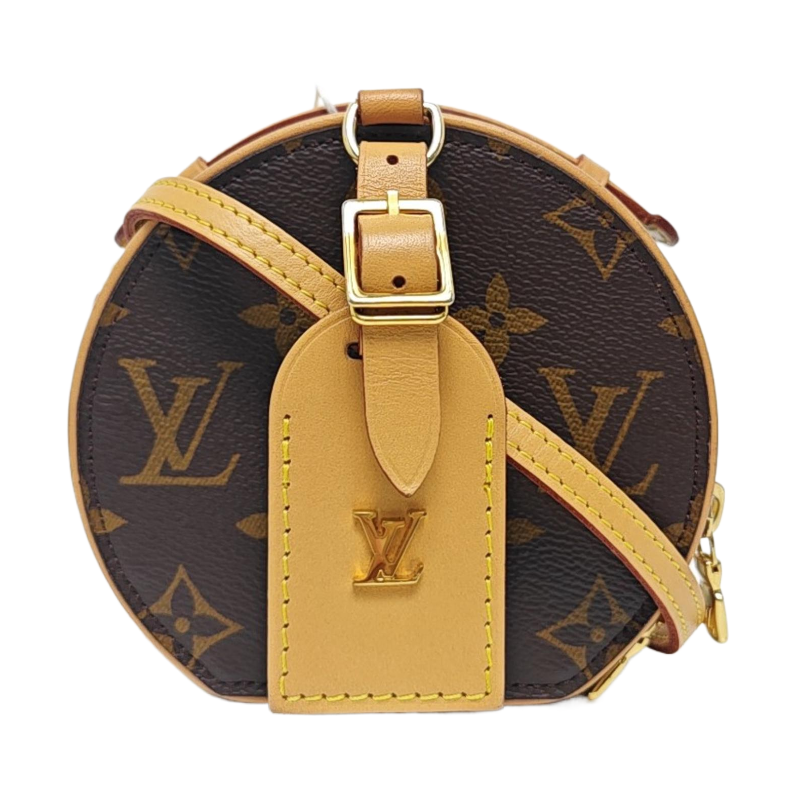 BOITE CHAPEAU Mini Monogram Coated Canvas Brown